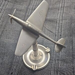 Silver Model Airplane Decor